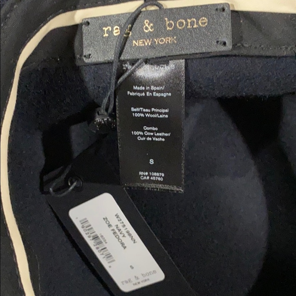 Rag & Bone Velvet-trim fedora hat - Picture 8 of 8